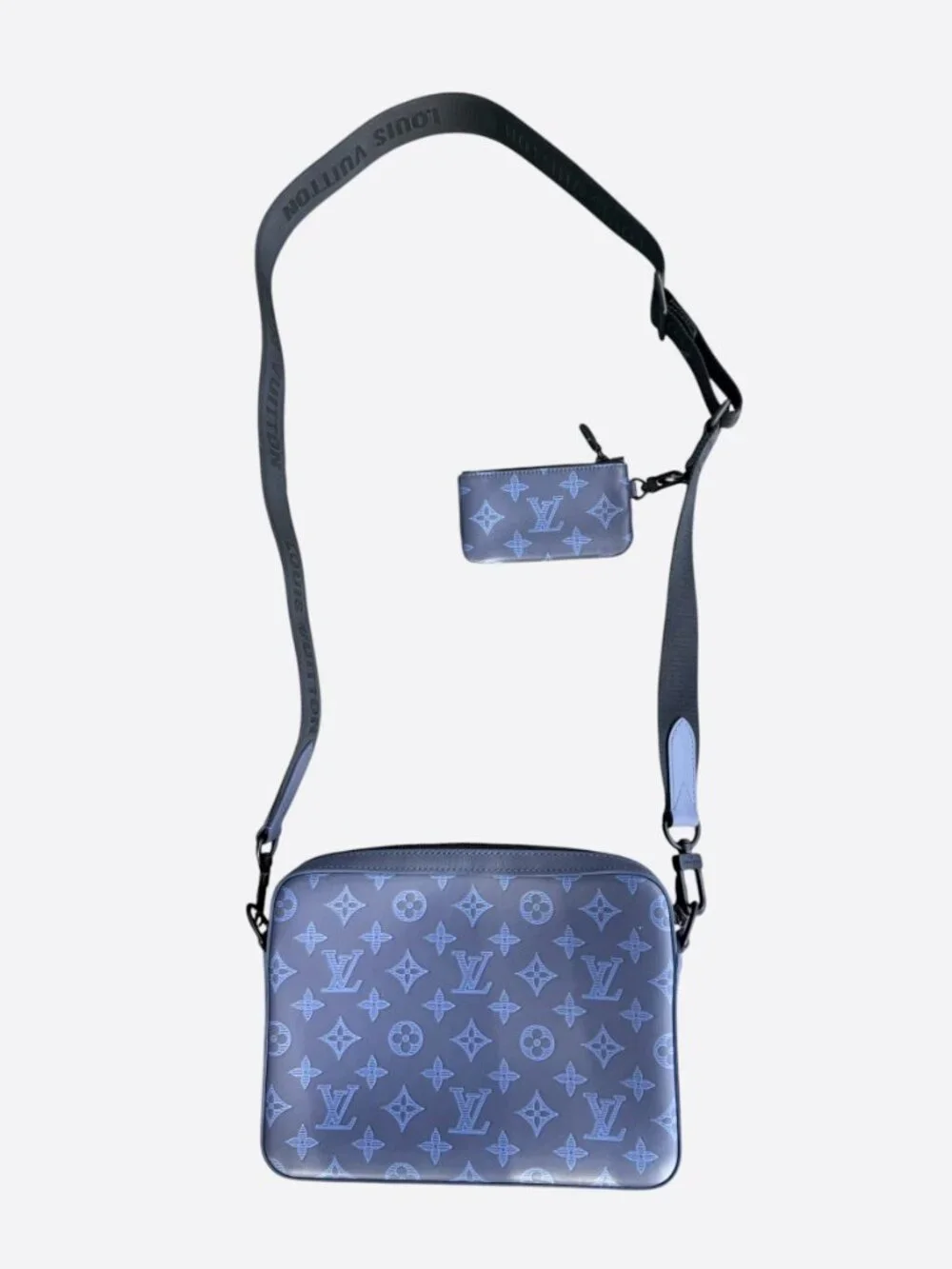 Louis Vuitton Blue Shadow Monogram Duo Messenger